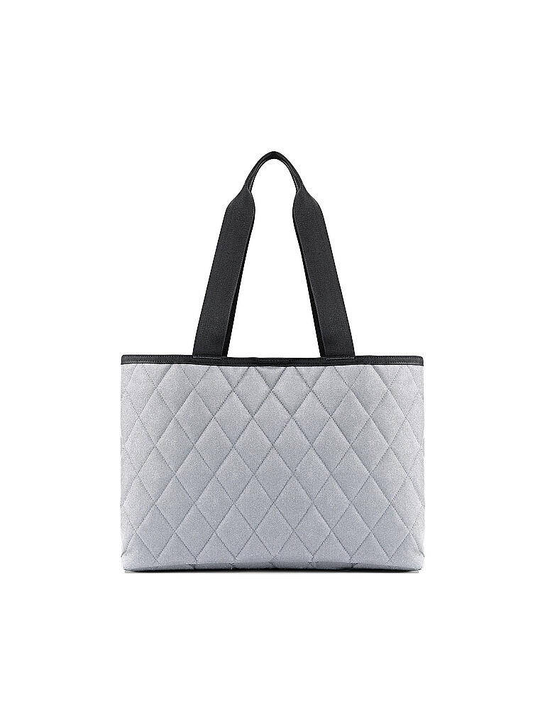 REISENTHEL | Shopper CLASSIC RHOMBUS L light grey | hellgrau