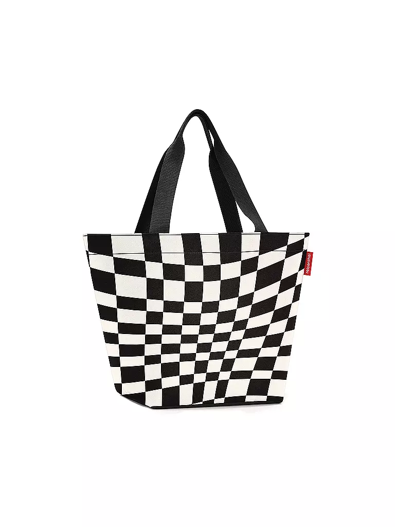 REISENTHEL | Shopper Medium OP-ART Weiss / Schwarz | weiss