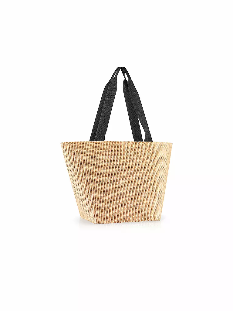 REISENTHEL | Tasche - Shopper Medium Raffia Black  | schwarz