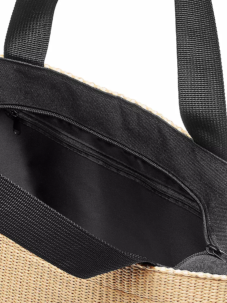 REISENTHEL | Tasche - Shopper Medium Raffia Black  | schwarz