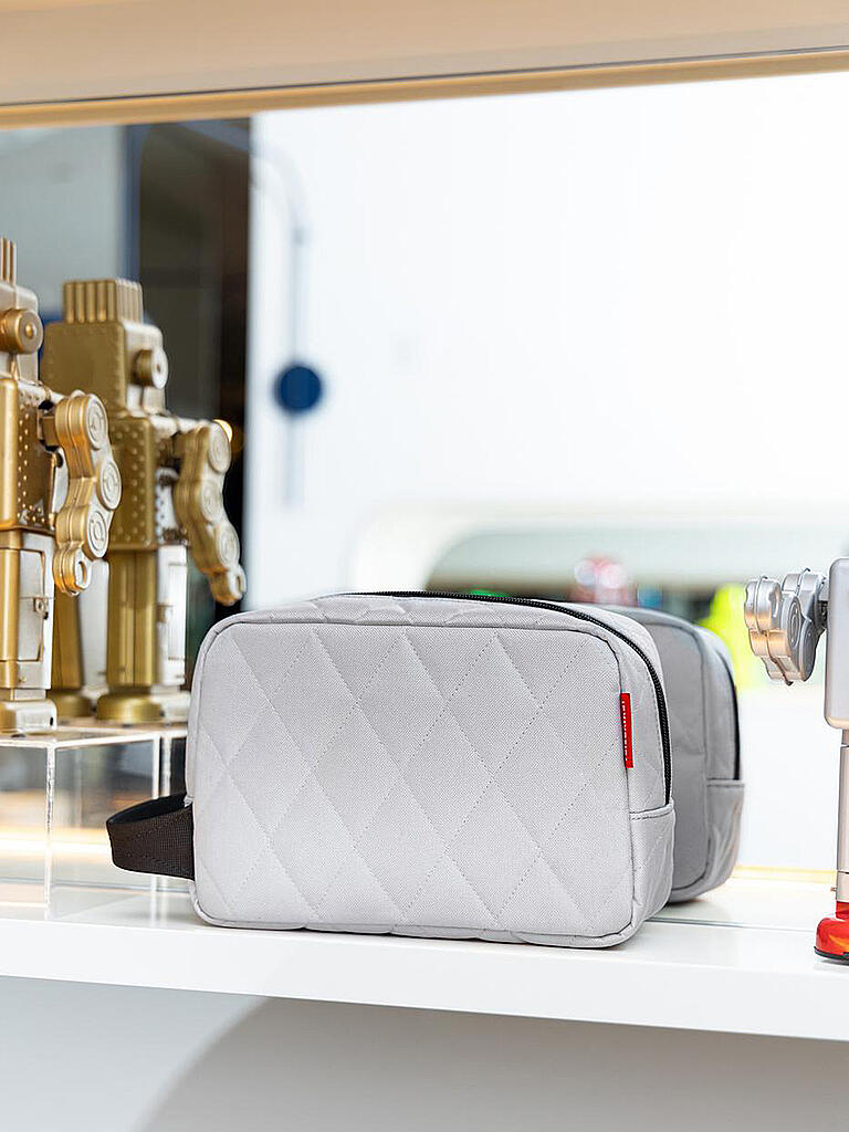 REISENTHEL | Toilettentasche - Cosmeticpouch RHOMUBS light grey | hellgrau