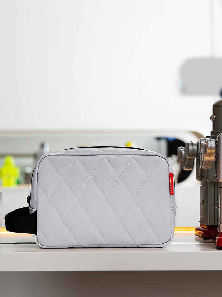 REISENTHEL | Toilettentasche - Cosmeticpouch RHOMUBS light grey | hellgrau