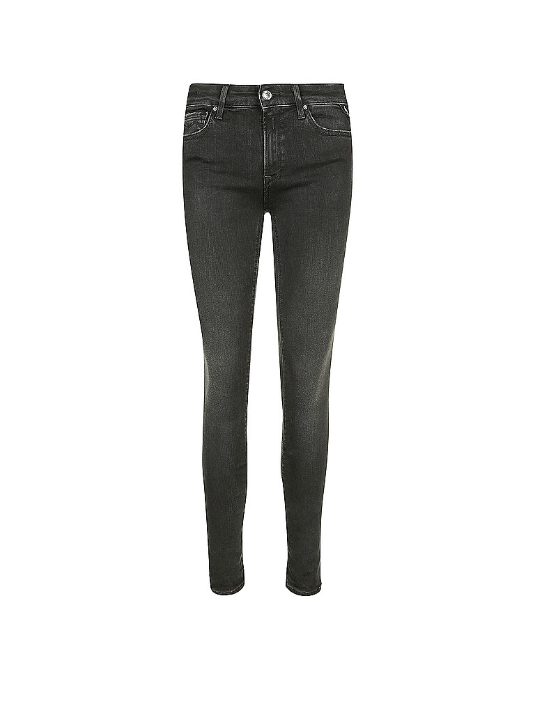 REPLAY Jeans Skinny-Fit New Luz (Highwaist) Hyperflex schwarz | 26/L30