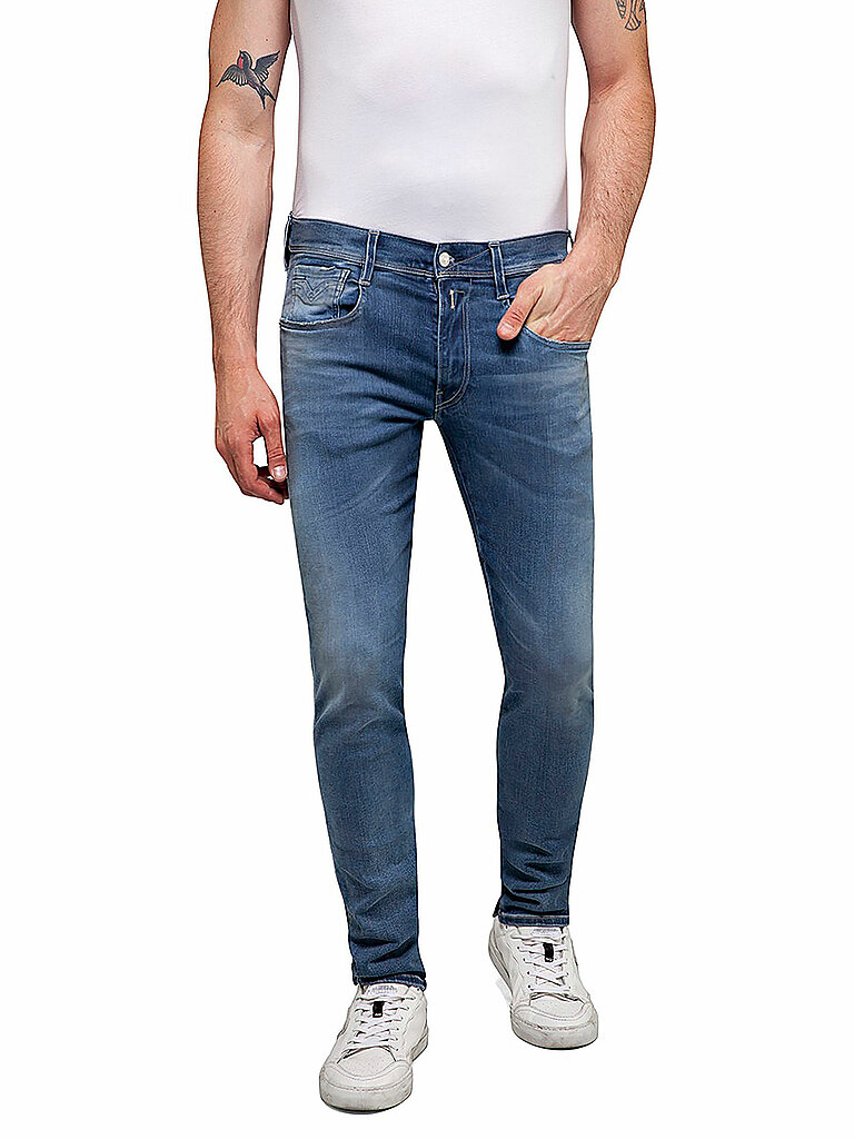 Jeans Slim Fit Anbass Hyperflex Bio hellblau 33/L30 herren