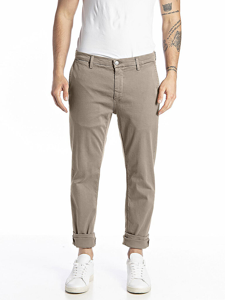 Jeans Slim Fit ZEUMAR - Hyperflex beige 33/L34 herren