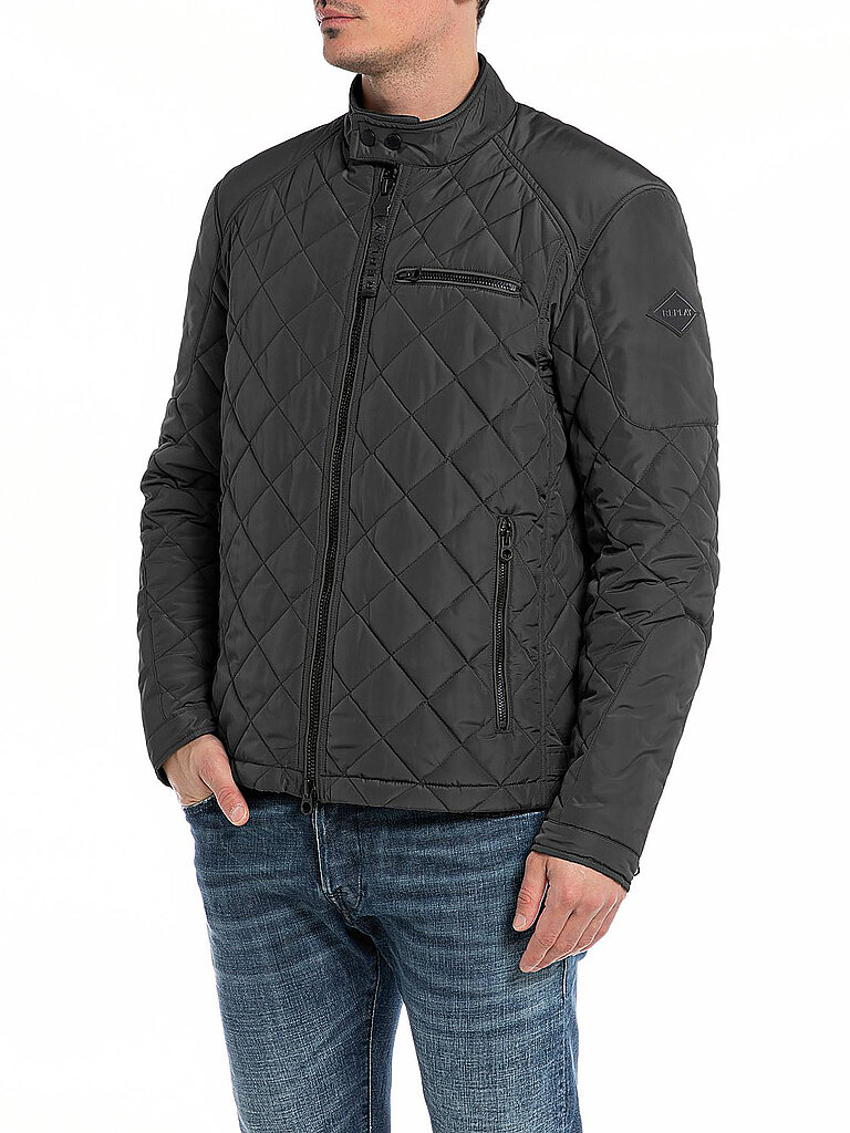 REPLAY Steppjacke schwarz | S