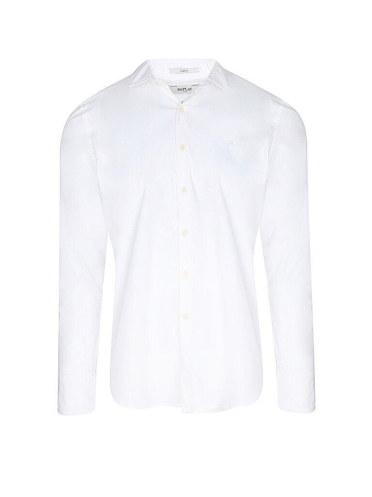 Hemd Slim Fit weiss L herren