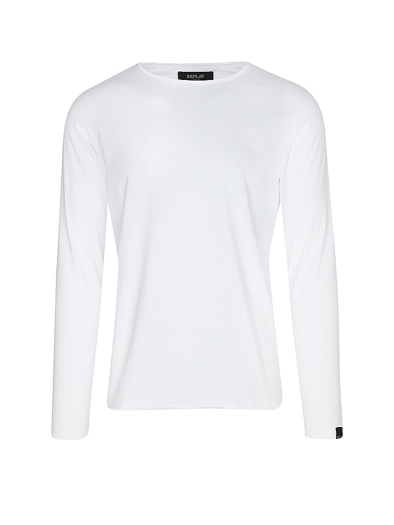 Langarmshirt weiss XXL herren