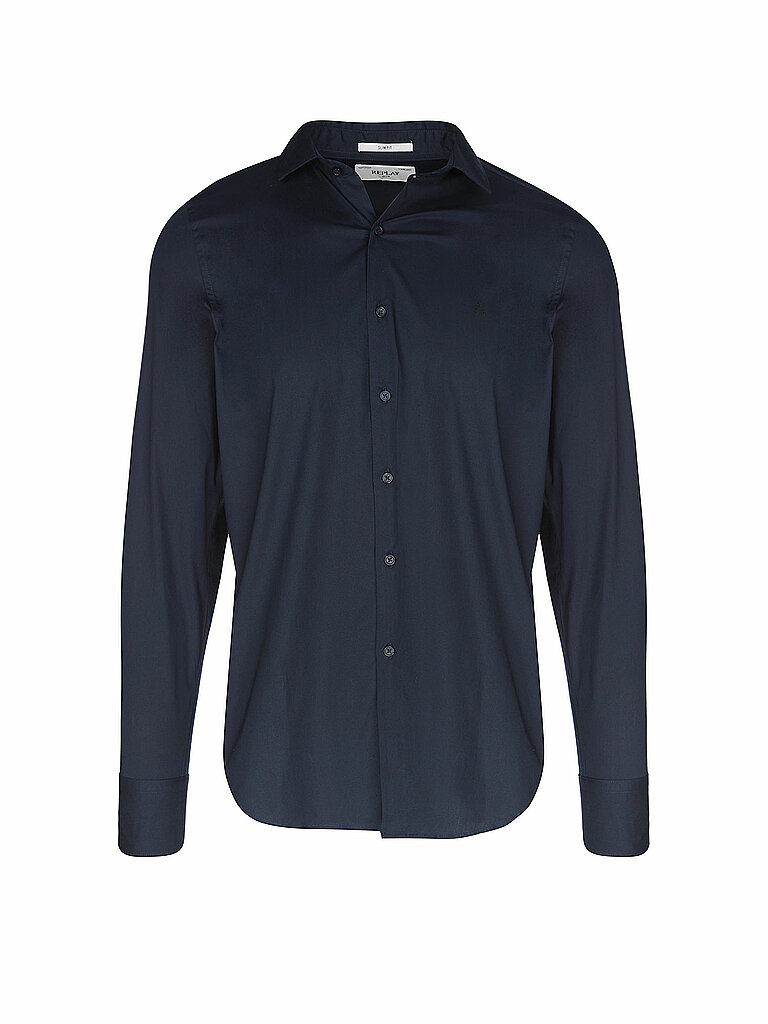 Hemd Slim Fit blau M herren