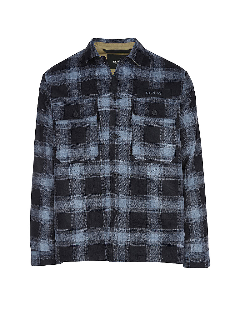 REPLAY Overshirt  blau | L