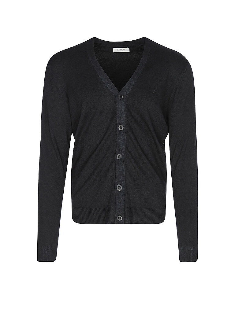 REPLAY Cardigan schwarz | XXL