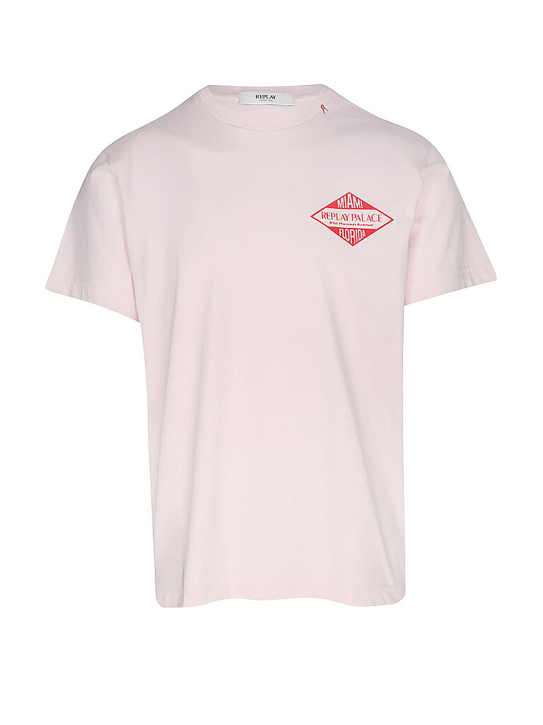 REPLAY T-Shirt rosa L herren