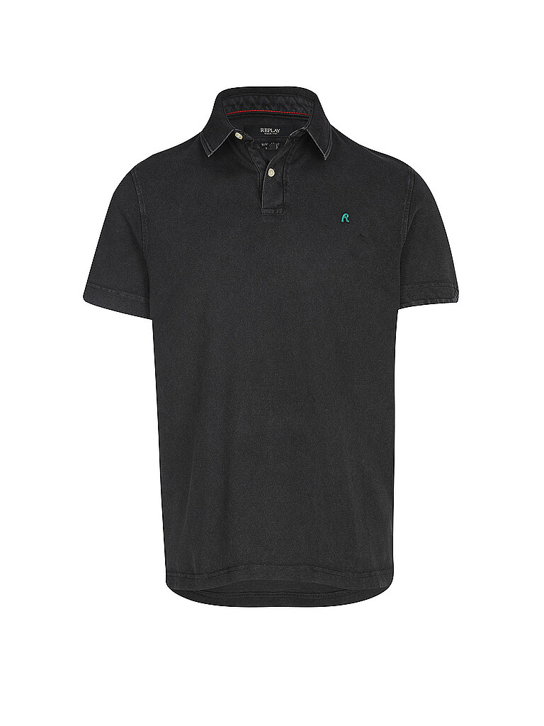 Poloshirt schwarz L herren