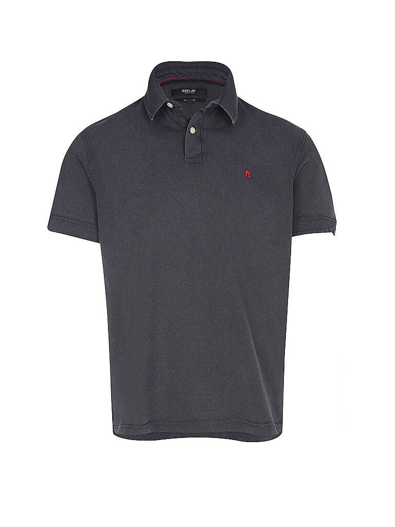REPLAY Poloshirt blau XXL herren