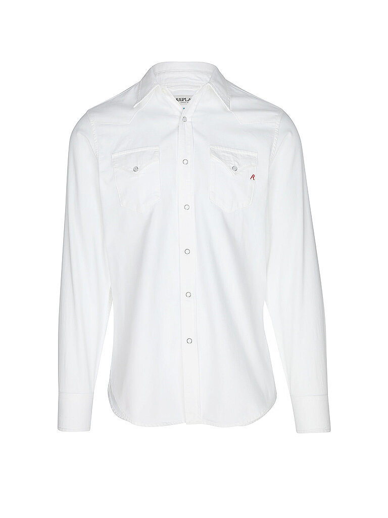 REPLAY Jeanshemd  weiss | S