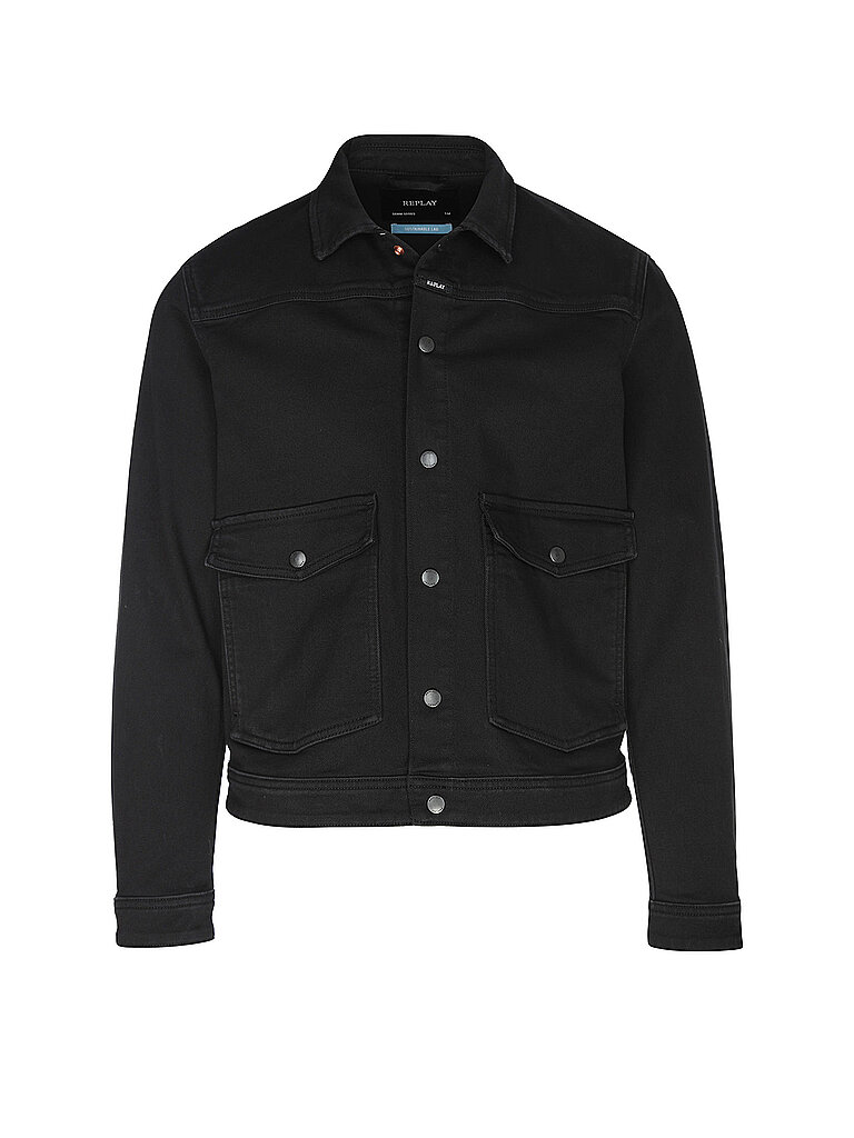 Jeansjacke schwarz M herren
