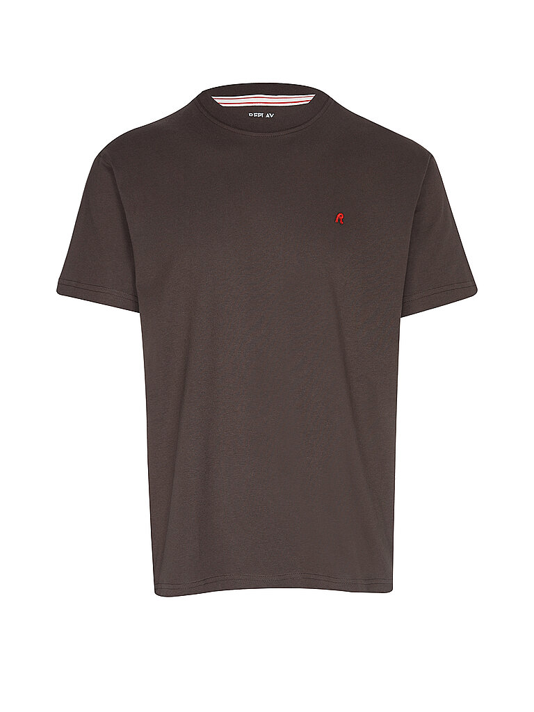 REPLAY T-Shirt CHEST R braun | S