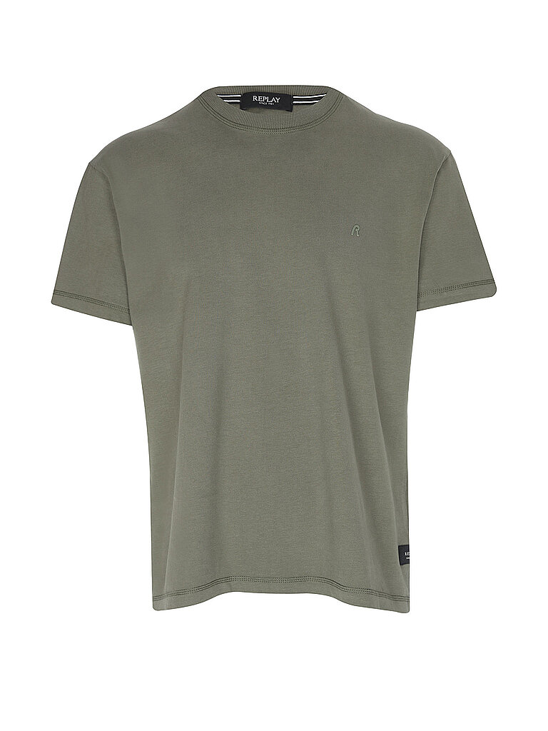 REPLAY T-Shirt  olive | S