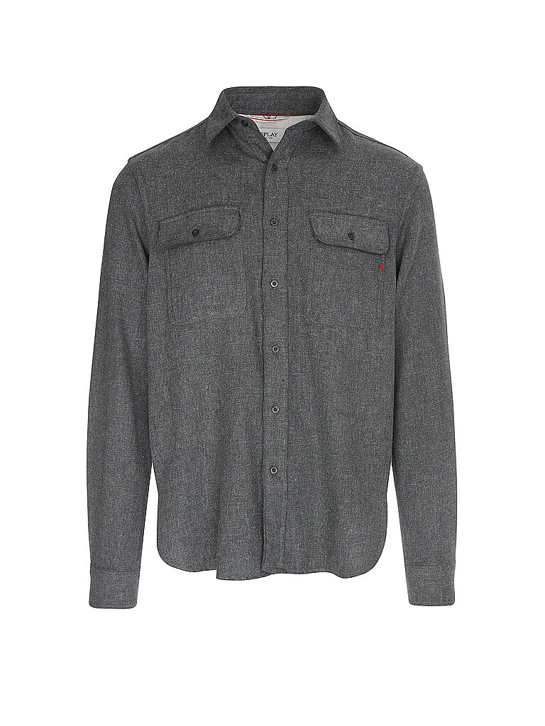 REPLAY Overshirt  grau | S