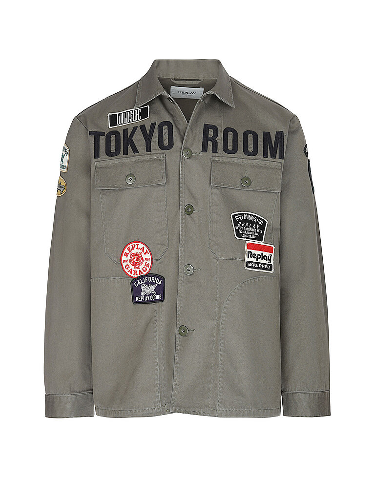 REPLAY Overshirt  olive | XL
