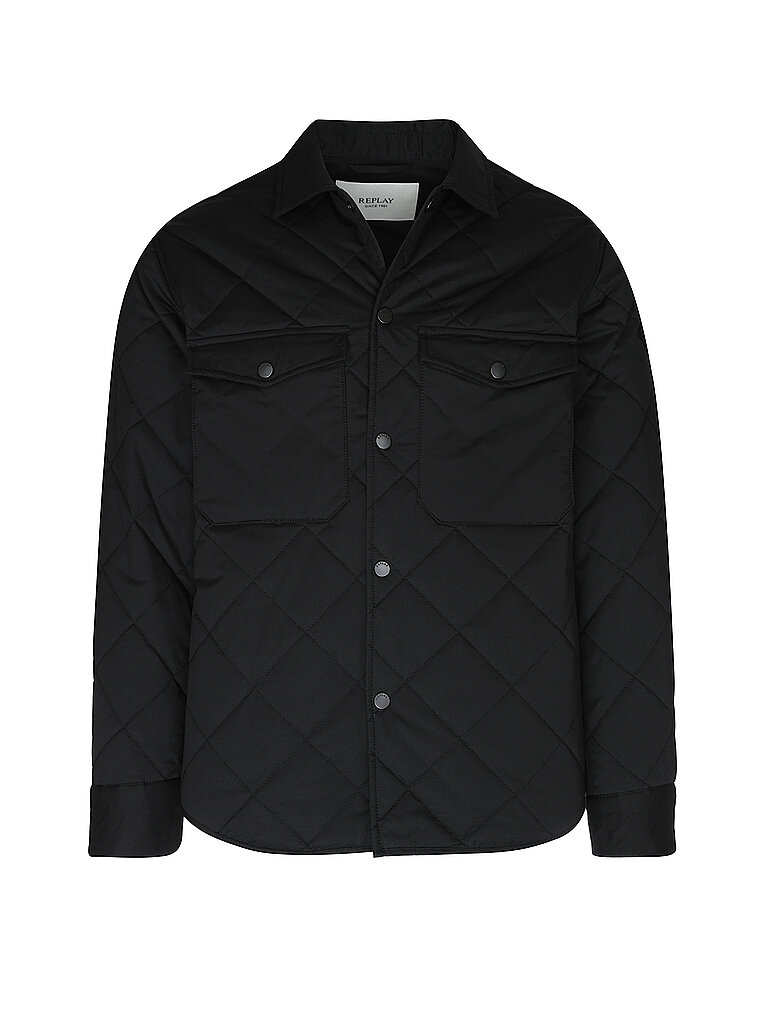 REPLAY Overshirt  schwarz | S