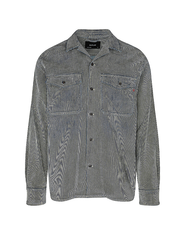 REPLAY Cordjacke  blau | M