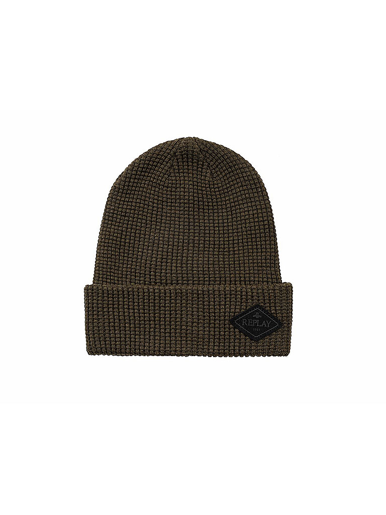 REPLAY Mütze - Haube  olive