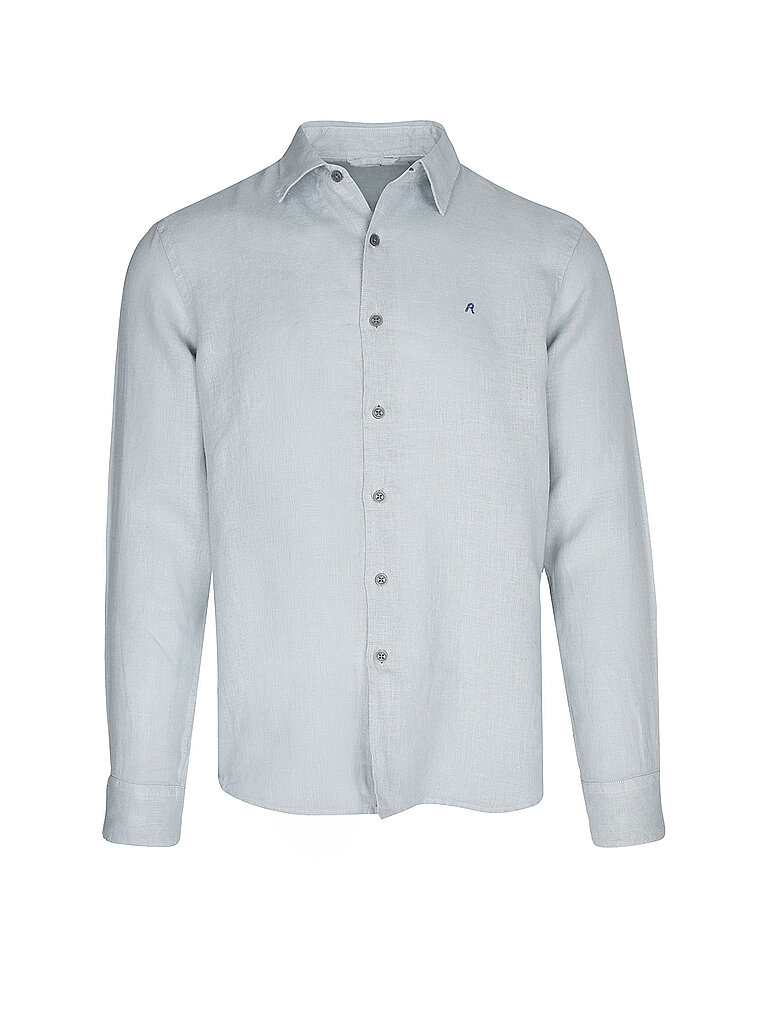Leinenhemd hellblau XL herren