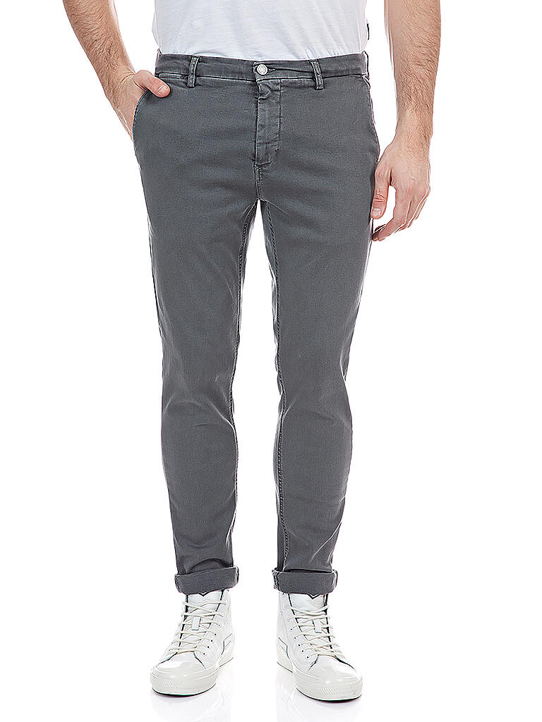REPLAY | Chino Slim Fit " Zeumar " Hyperflex | grau