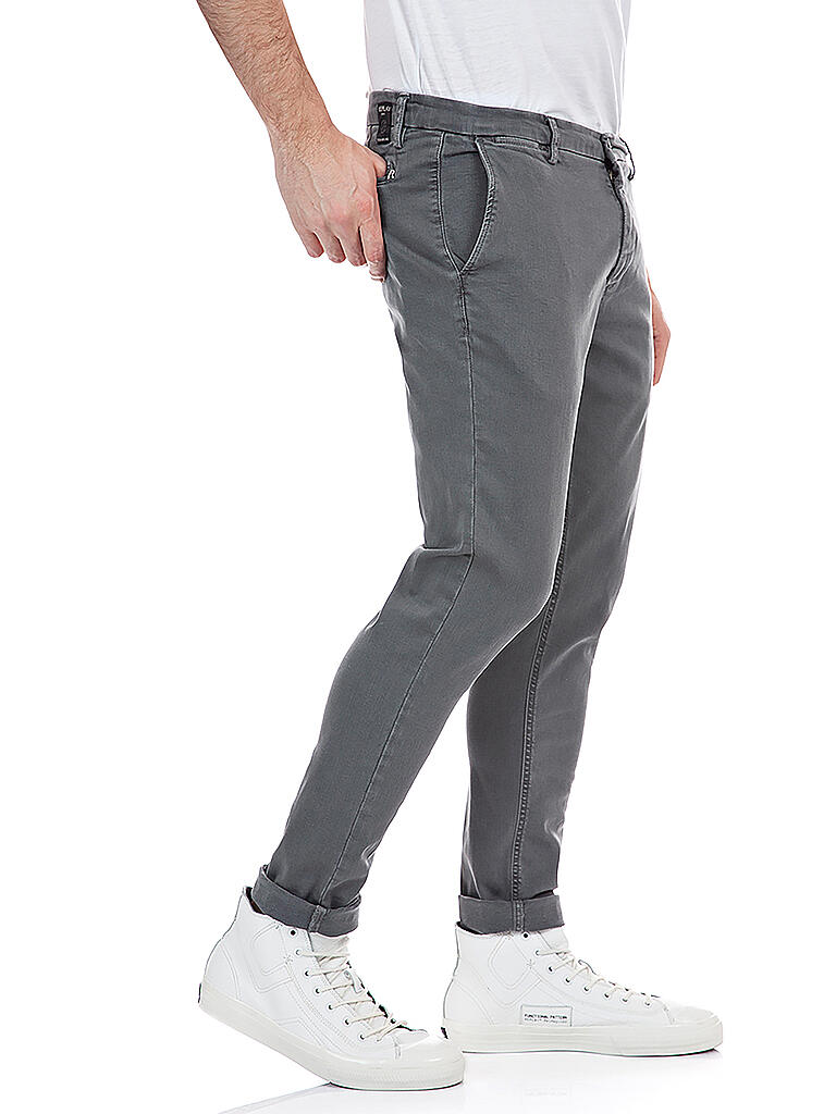 REPLAY | Chino Slim Fit " Zeumar " Hyperflex | grau