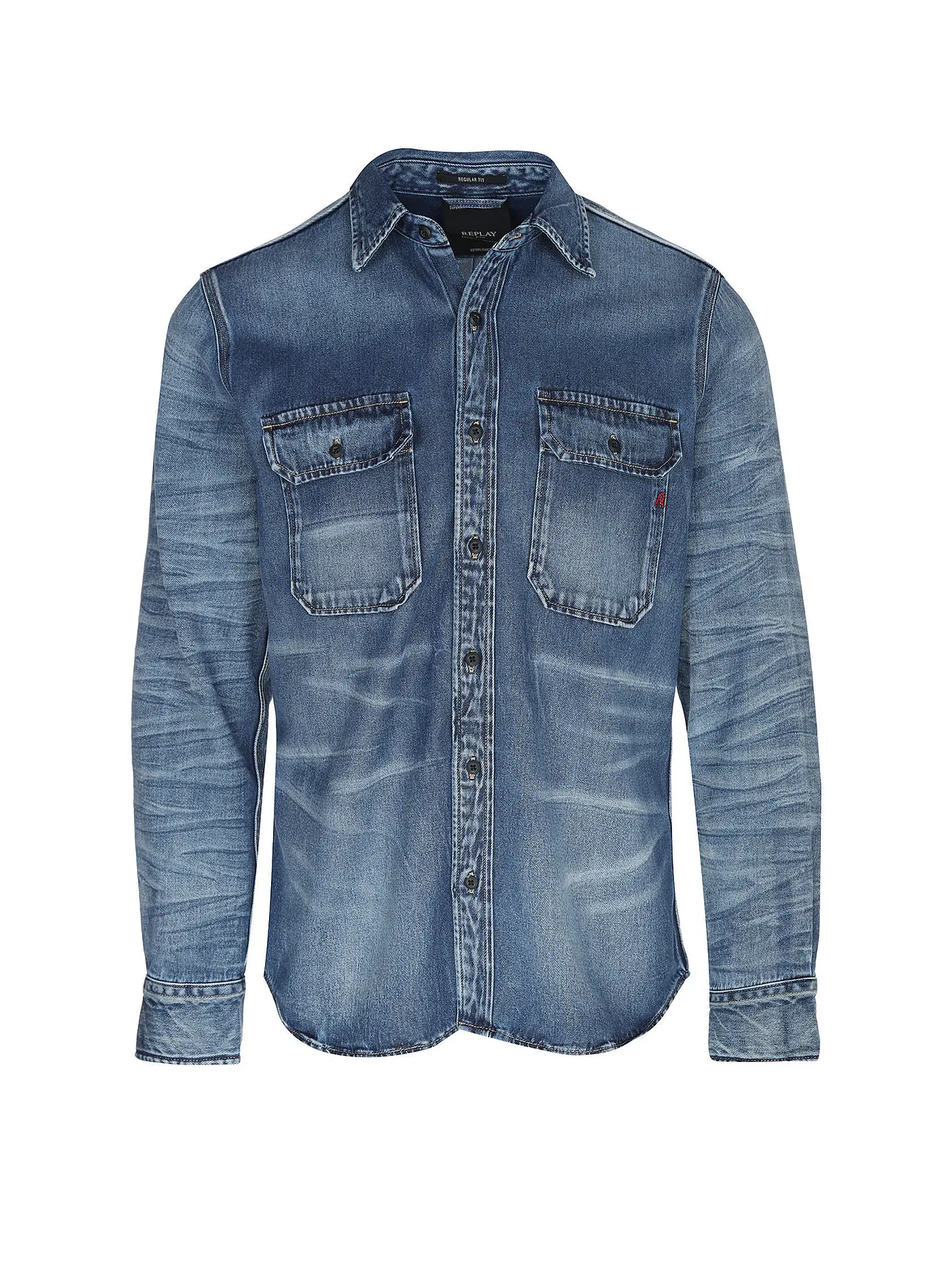 REPLAY | Hemd OVERSHIRT DENIM | blau