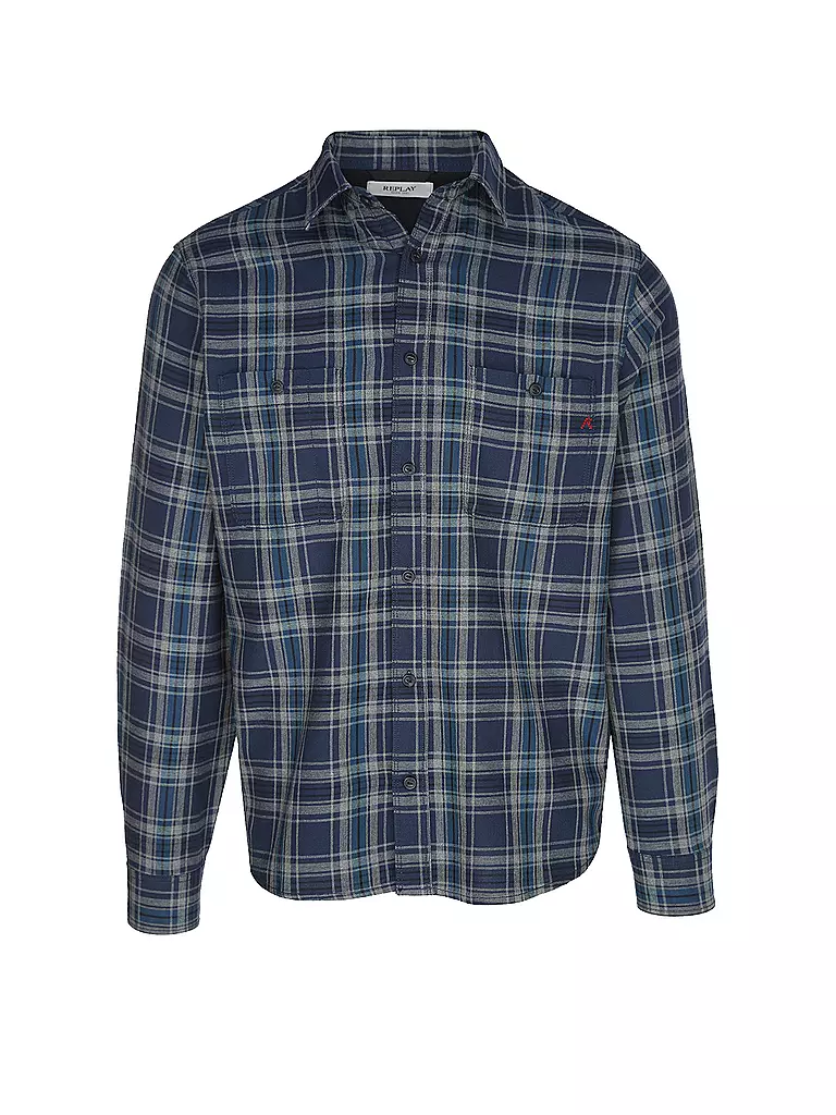 REPLAY | Hemd Regular Fit  | blau