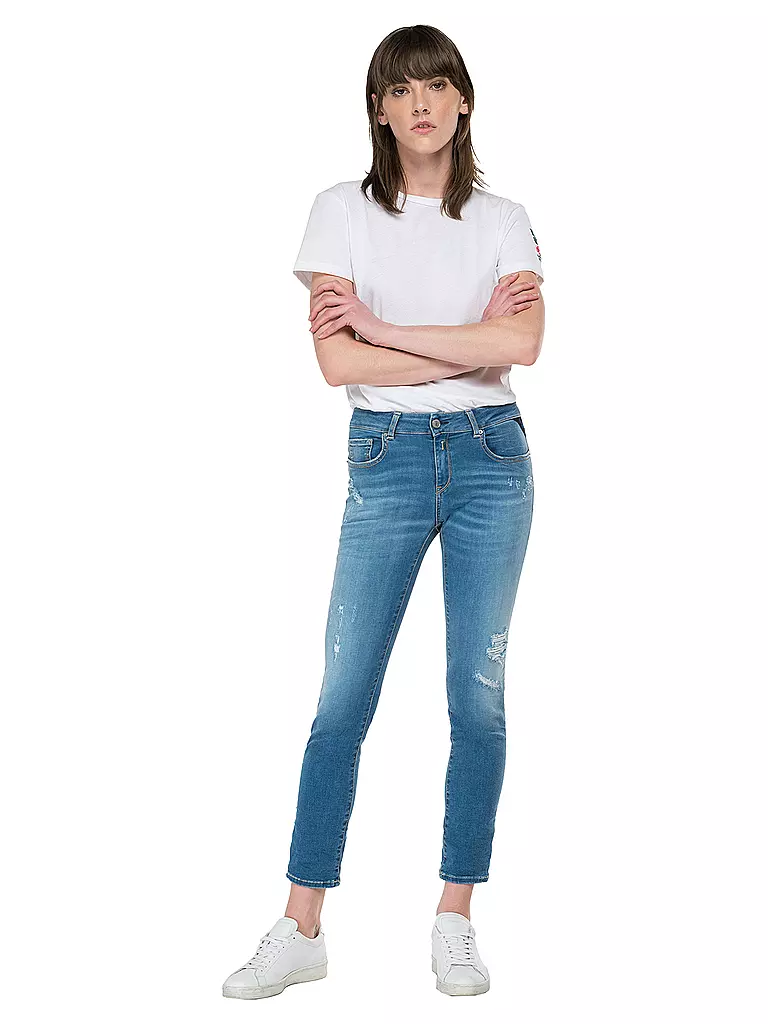REPLAY | Jeans Slim Fit " Faby " 7/8 | blau