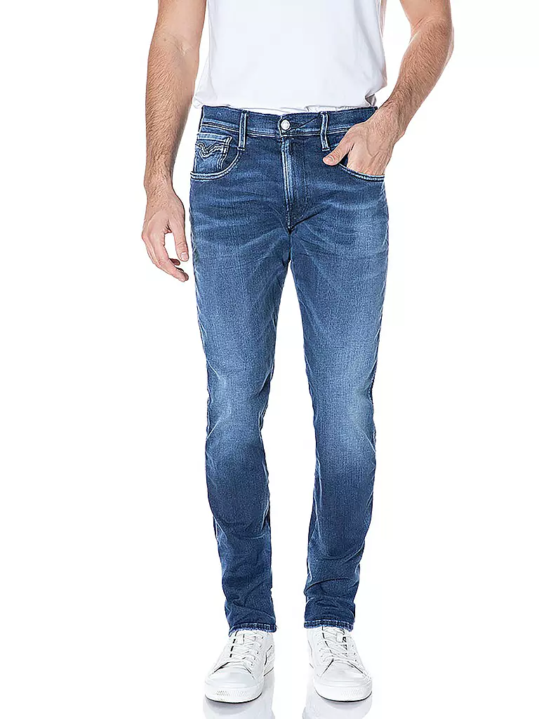 REPLAY | Jeans Slim Fit Ambass Hyperflex Re- Used  | blau