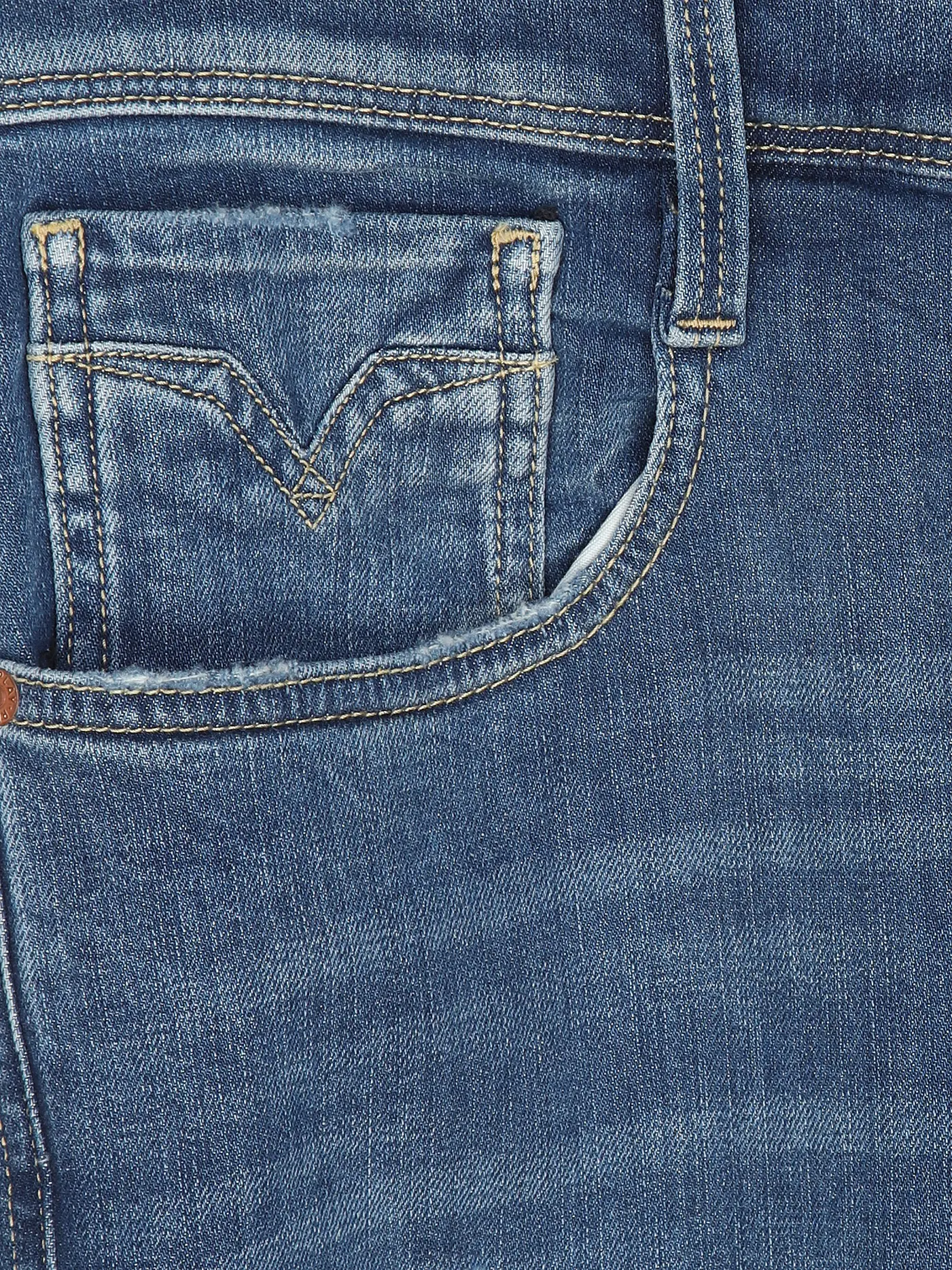 REPLAY | Jeans Slim Fit ANBASS 573 BROKEN REPAIR | blau