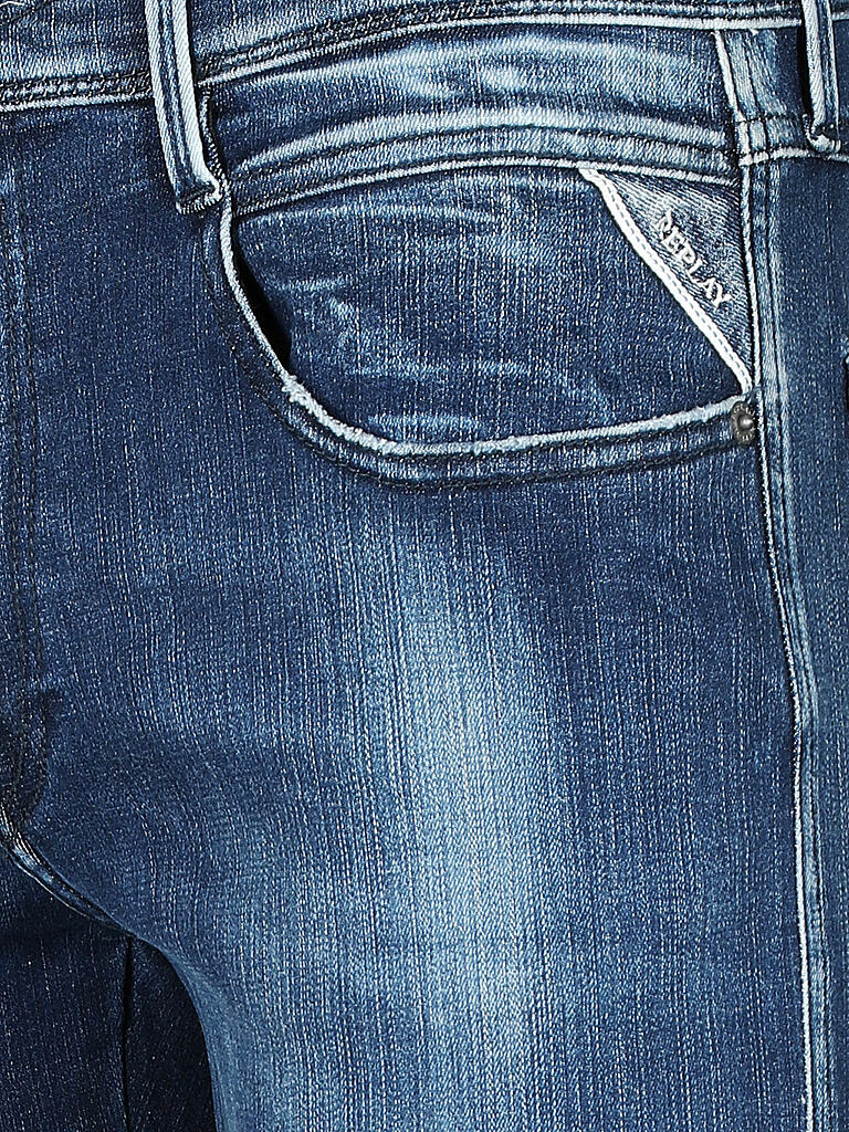 Replay Mens Anbass Hyperflex Jeans In Light Grey