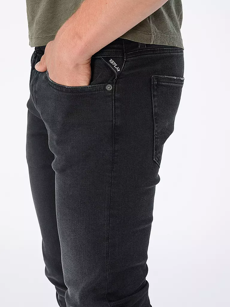 REPLAY | Jeans Straight Fit GROVER HYPERFLEX | grau