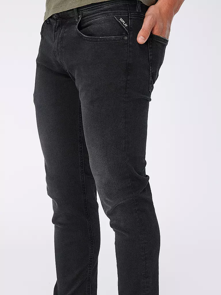 REPLAY | Jeans Straight Fit GROVER HYPERFLEX | grau