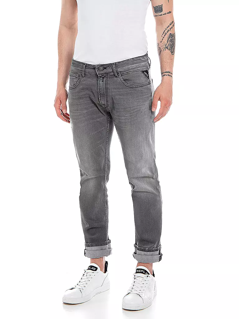 REPLAY | Jeans Straight Fit GROVER | grau