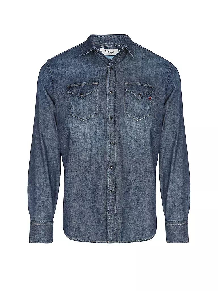 REPLAY | Jeanshemd  | blau