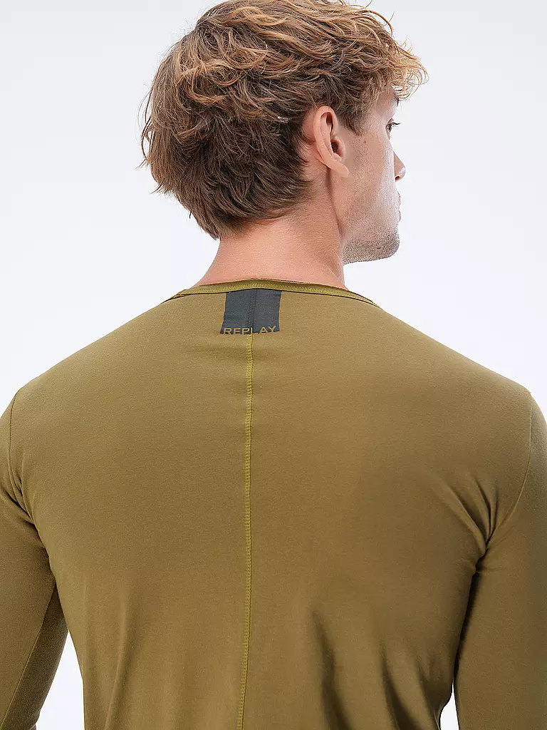 REPLAY | Langarmshirt | olive