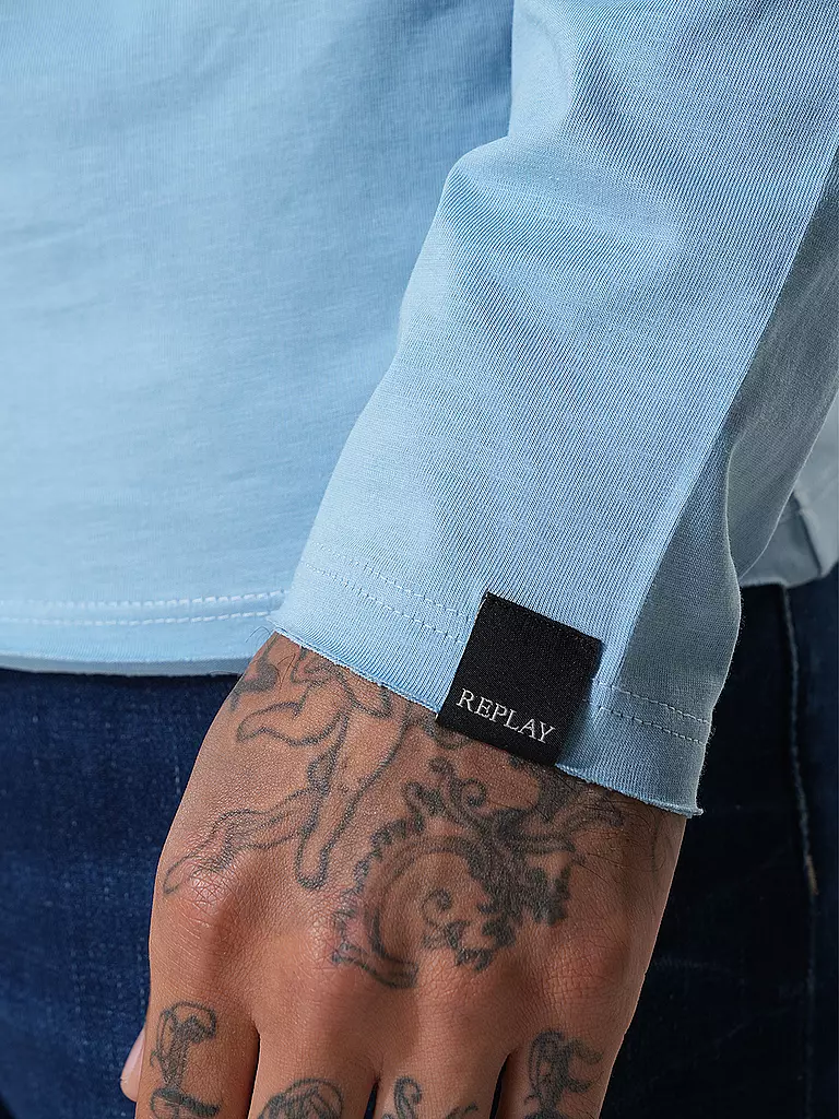 REPLAY | Langarmshirt | hellblau