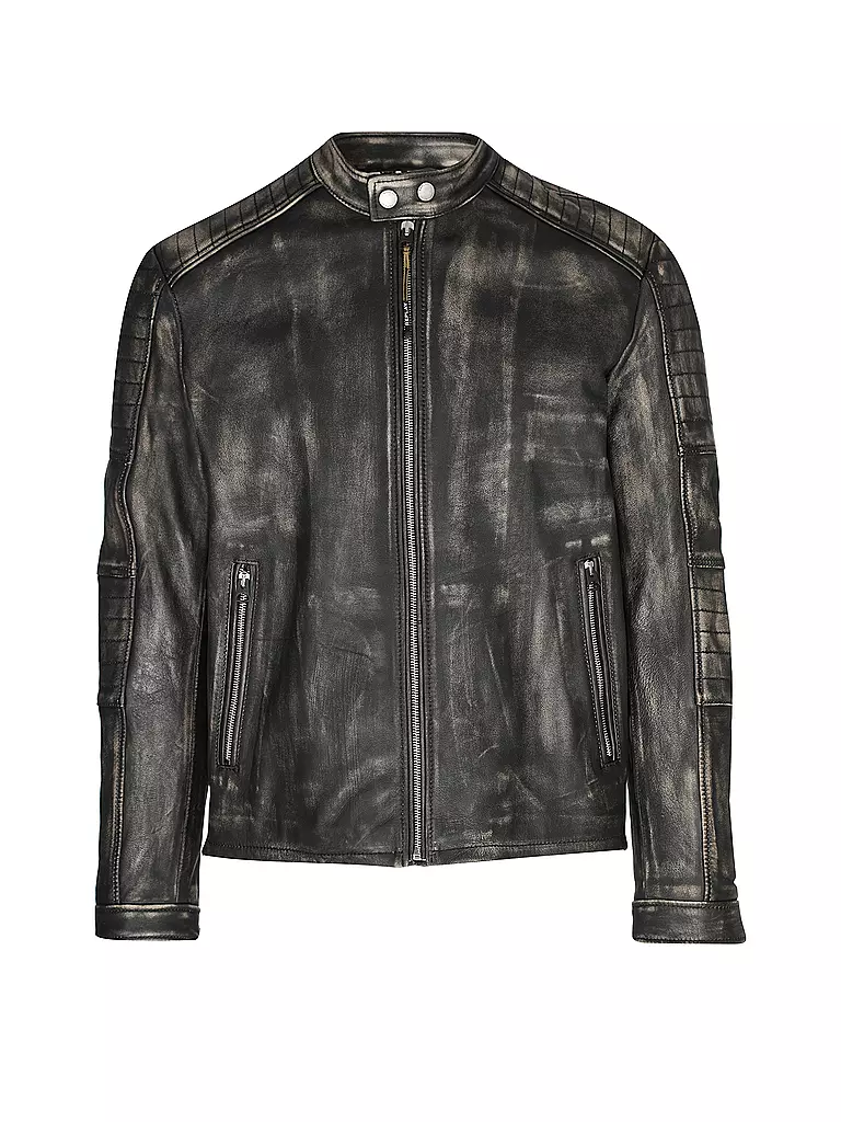 REPLAY | Lederjacke  | schwarz