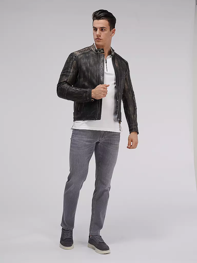 REPLAY | Lederjacke  | schwarz