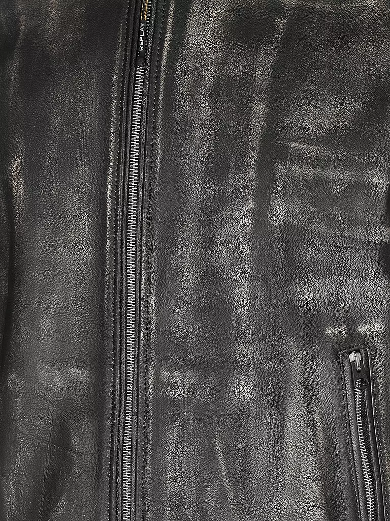 REPLAY | Lederjacke  | schwarz