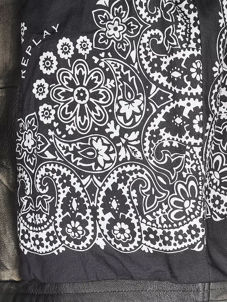 REPLAY | Lederjacke  | schwarz