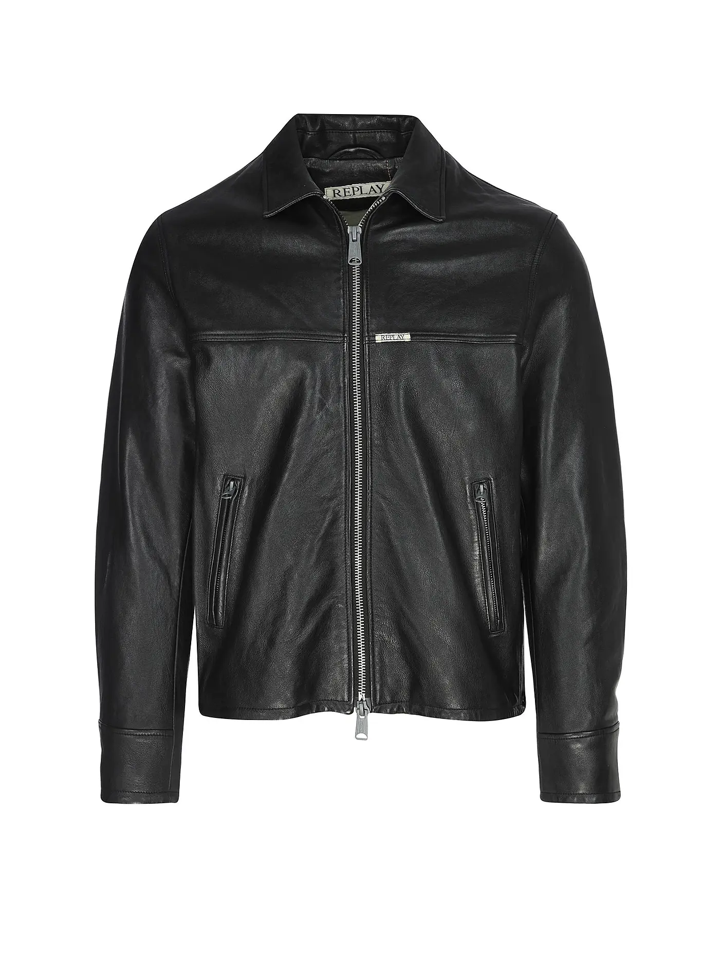 REPLAY | Lederjacke | schwarz