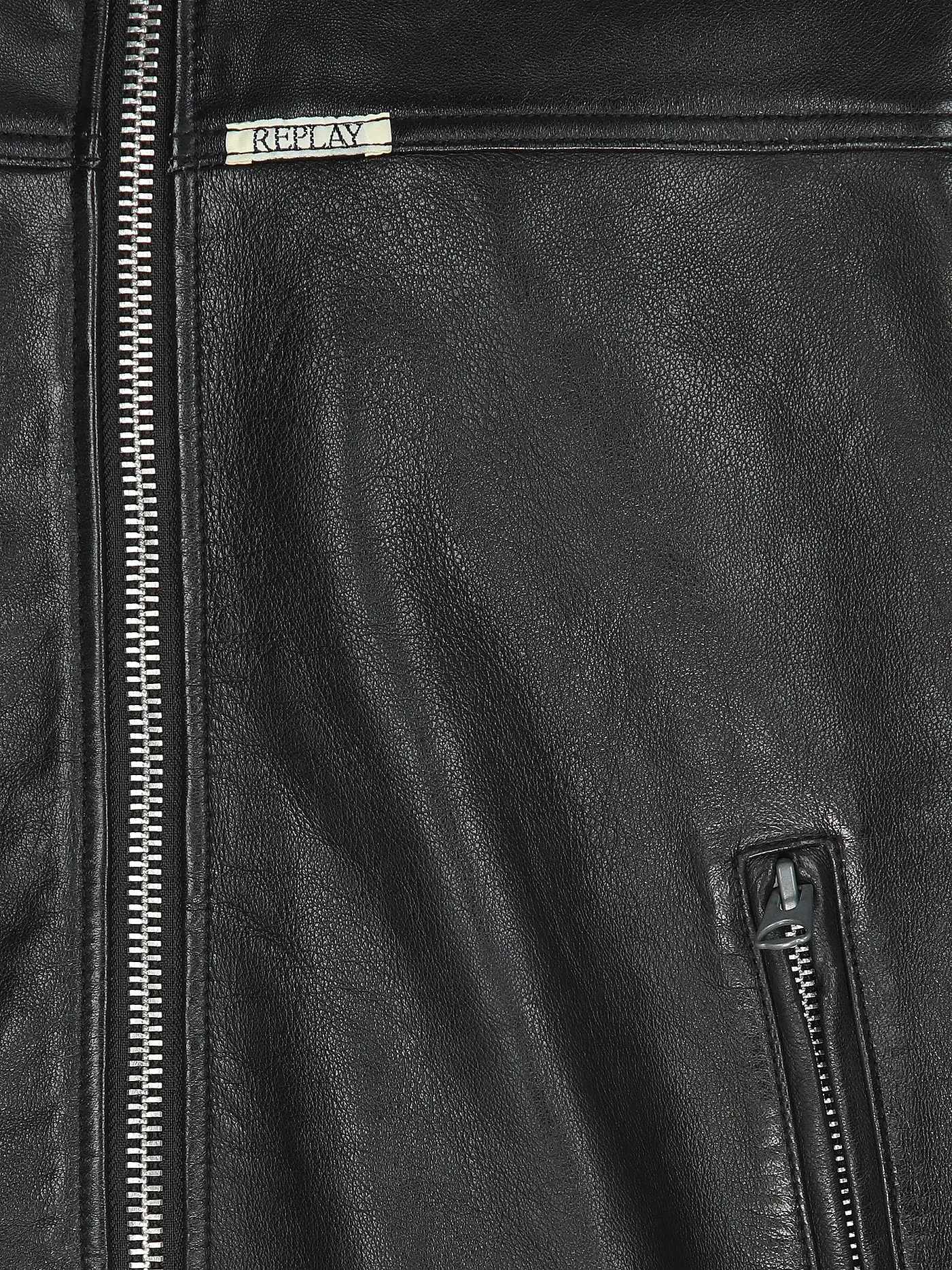 REPLAY | Lederjacke | schwarz