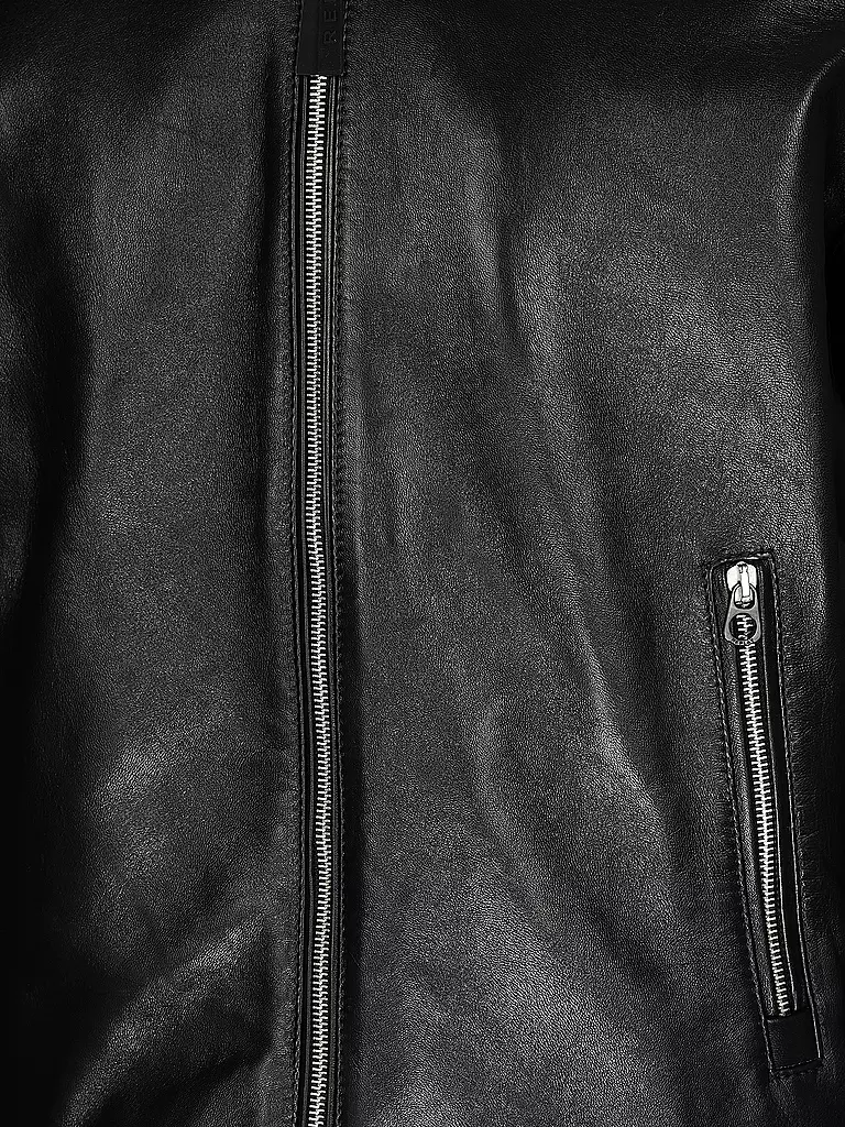 REPLAY | Lederjacke | schwarz