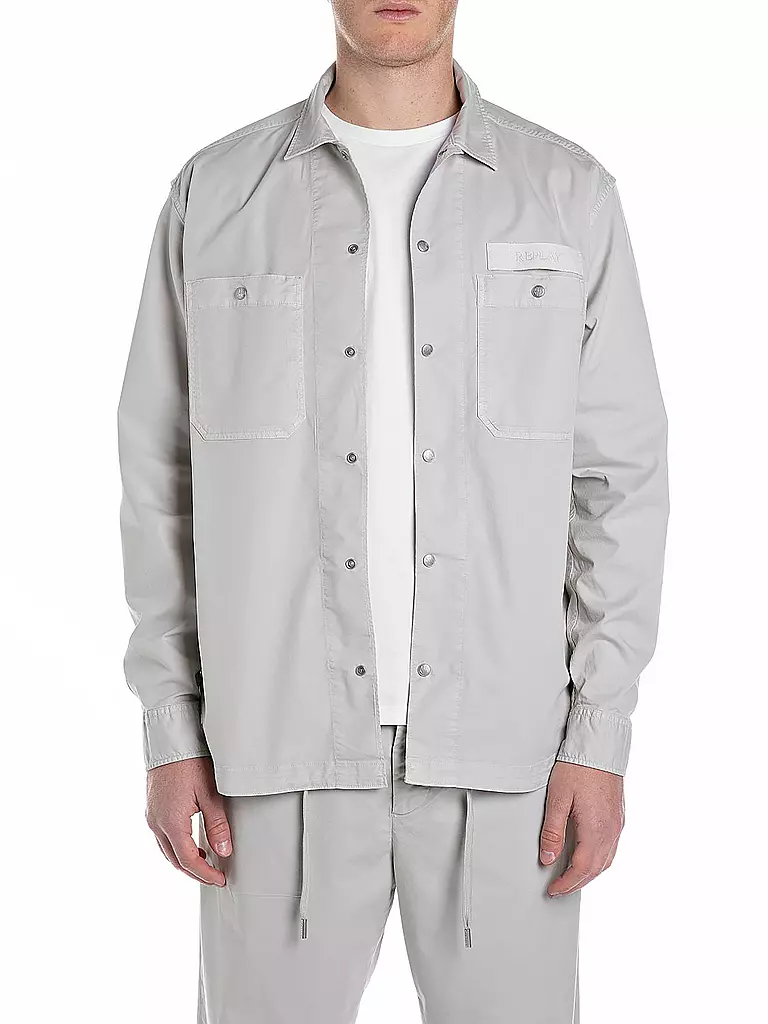 REPLAY | Overshirt  | grau